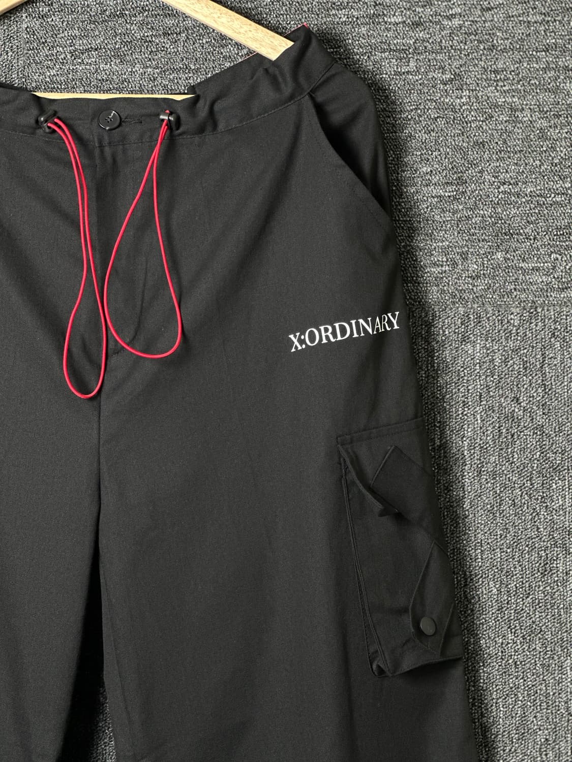 X:ORDINARY 블랙 카고 와이드 팬츠 52/34-36 상품이미지3