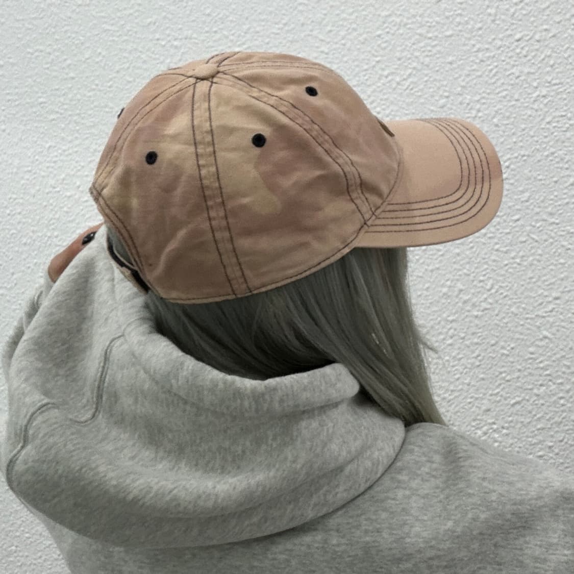 칼하트 빈티지 워싱 연핑크 볼캡 상품이미지3