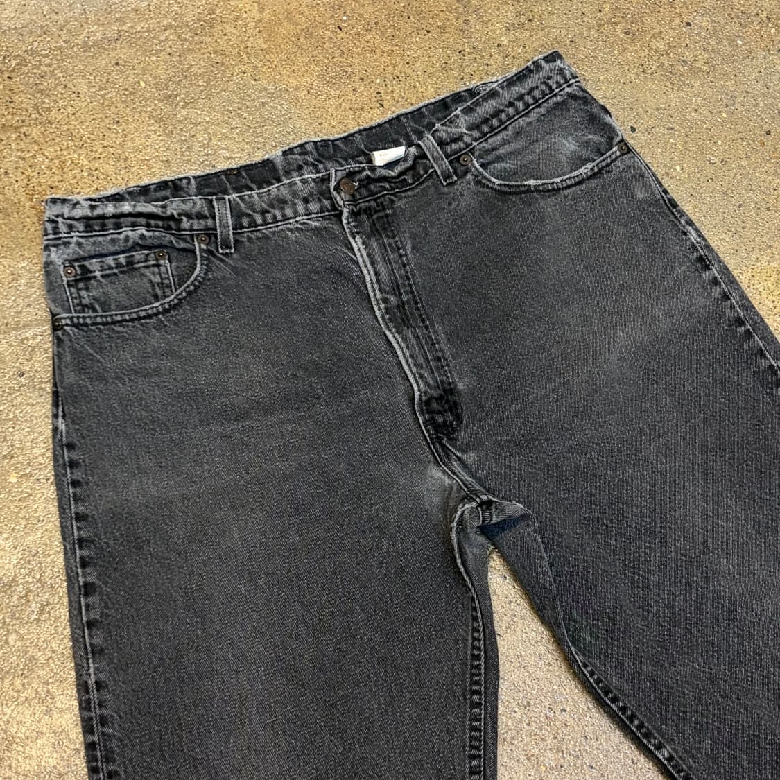 90s Made in USA 빈티지 리바이스 빅사이즈 흑청 블랙진  상품이미지3