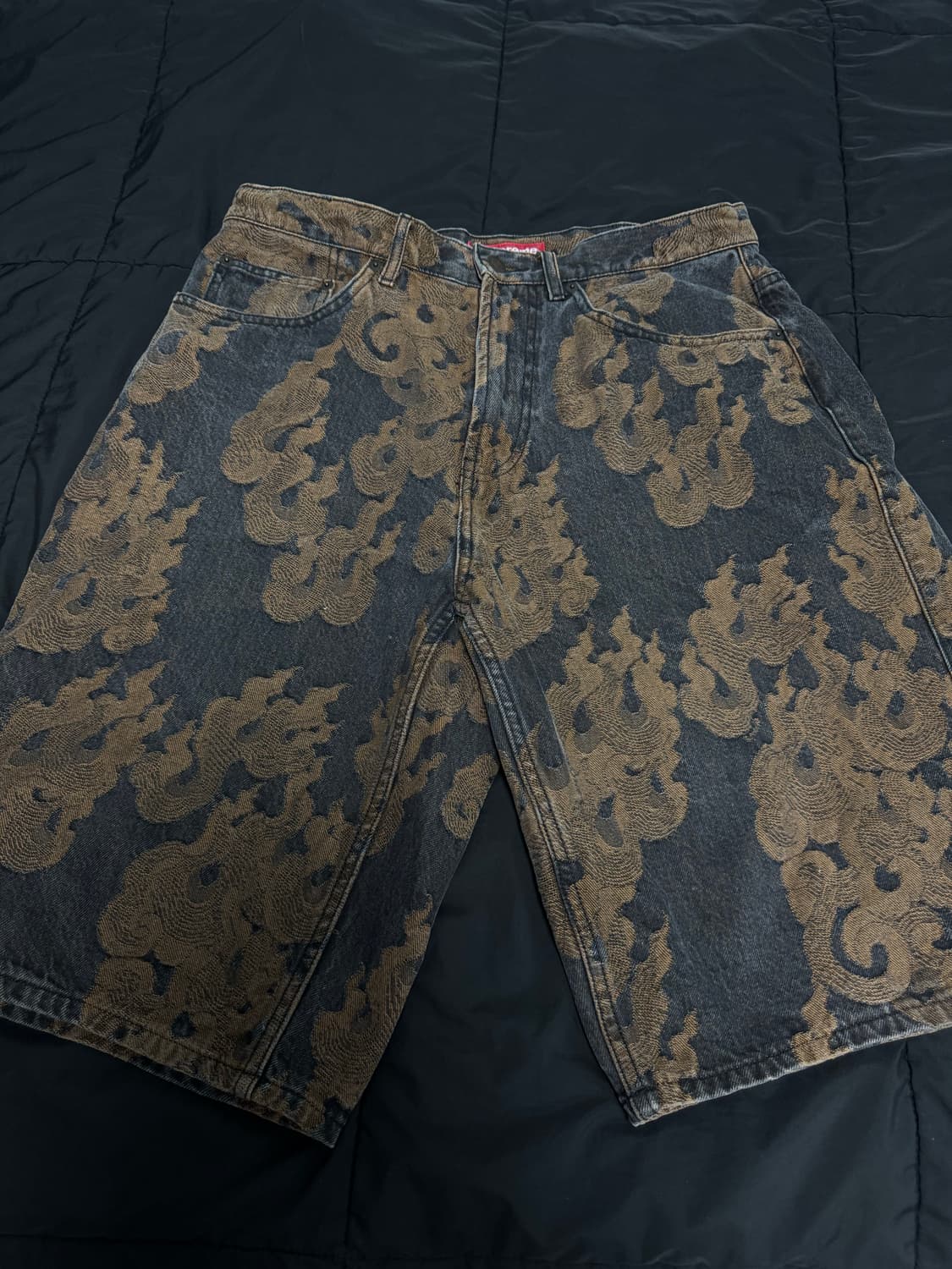 Supreme 23ss Jacquard baggy denim shorts 상품이미지1