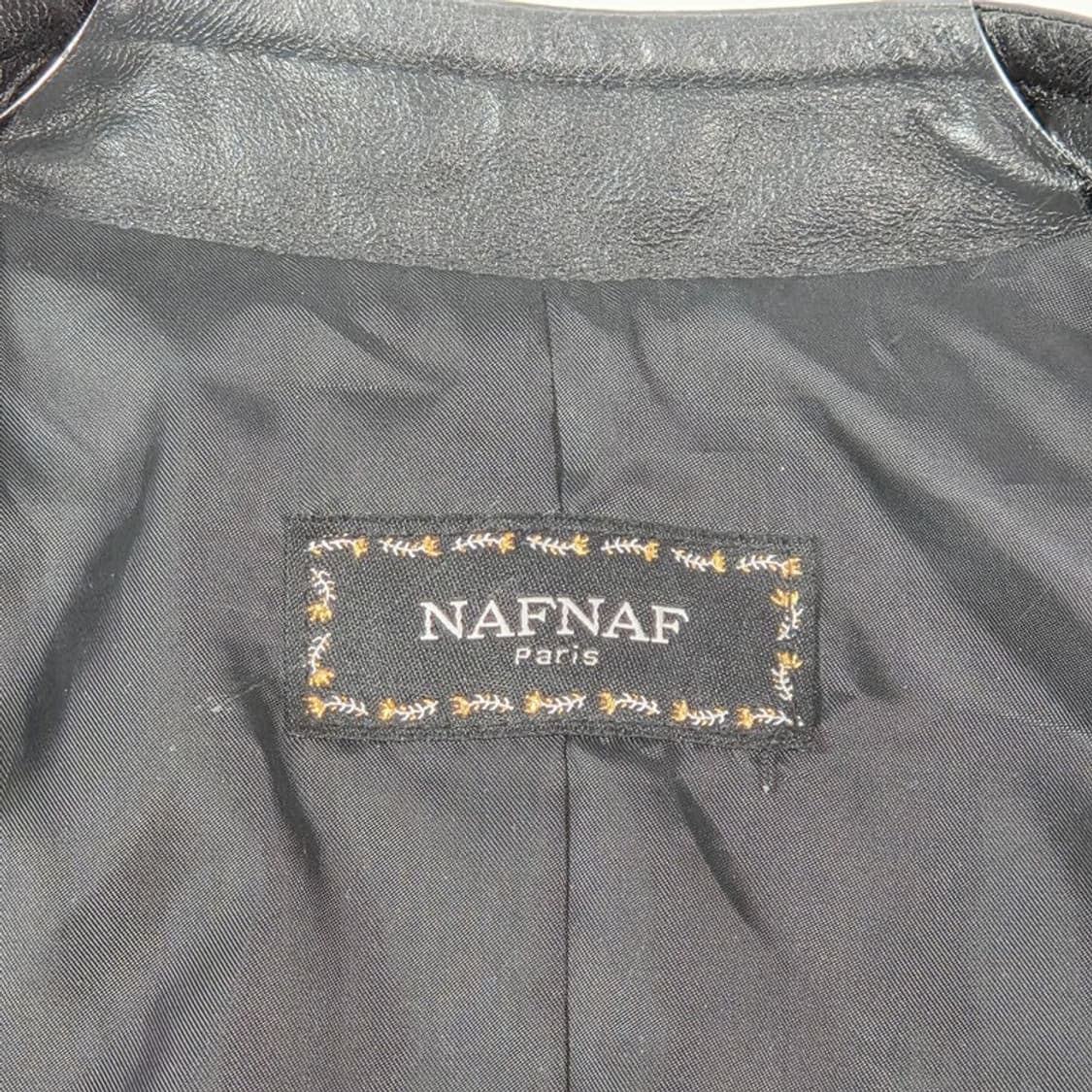 나프나프 셔링 디테일 슬림핏 리얼 양가죽 자켓 상품이미지6