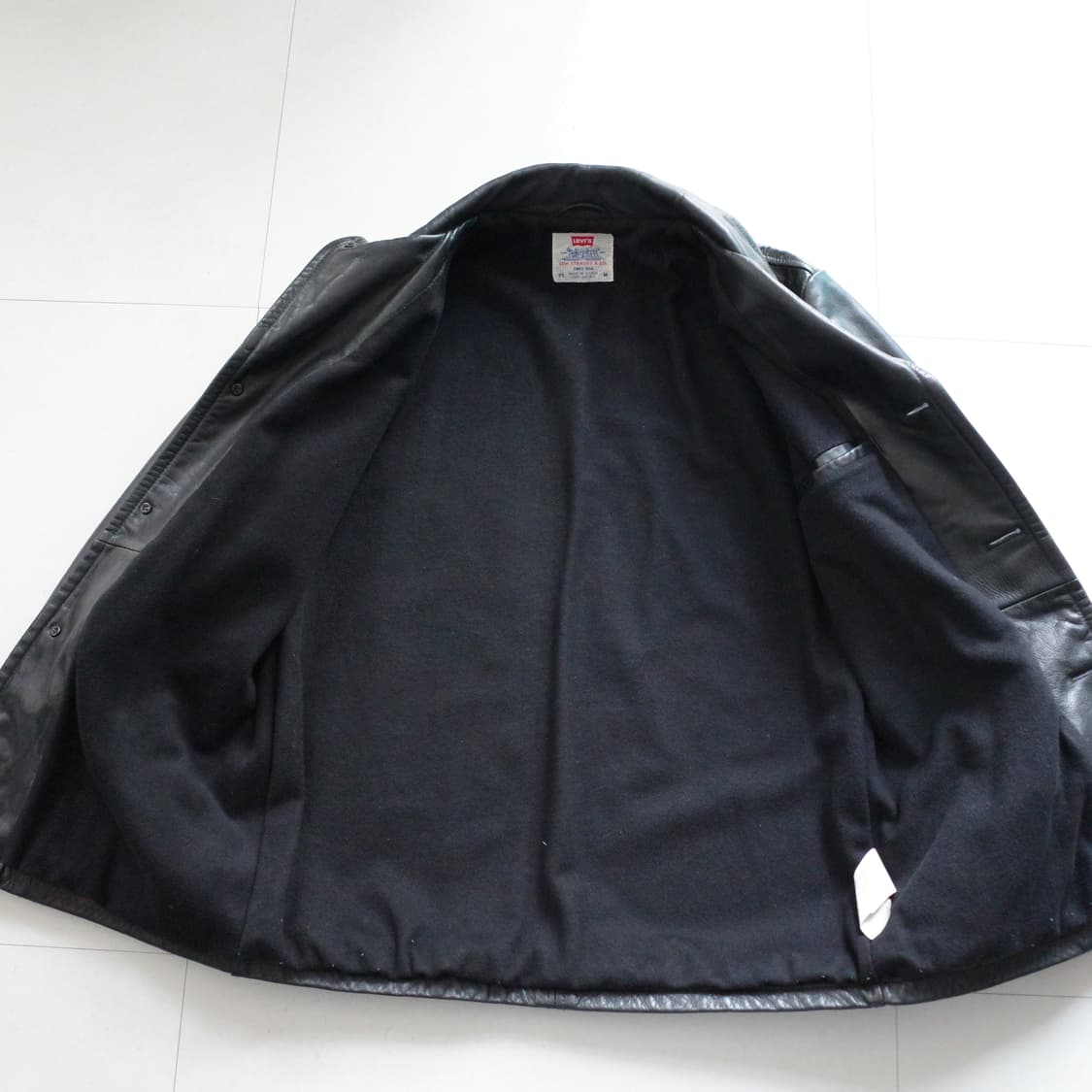 90s 리바이스 렌치 웨스턴 리얼 레더 자켓 M 상품이미지5