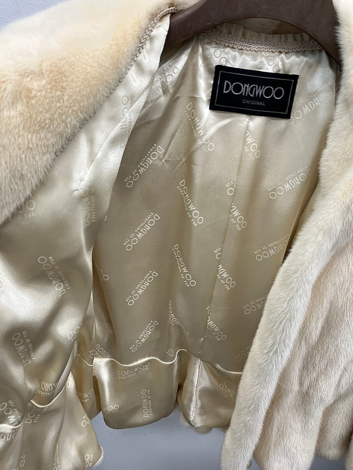 여) 동우모피 크림 후디 밍크자켓 상품이미지9