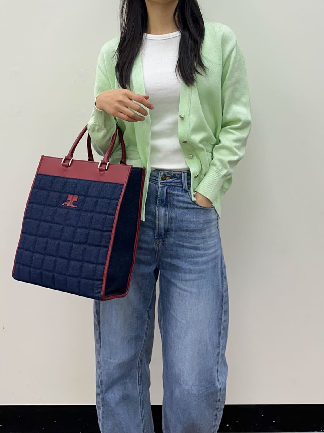 courreges / 꾸레쥬 루즈핏 브이넥 코튼 가디건  상품이미지8