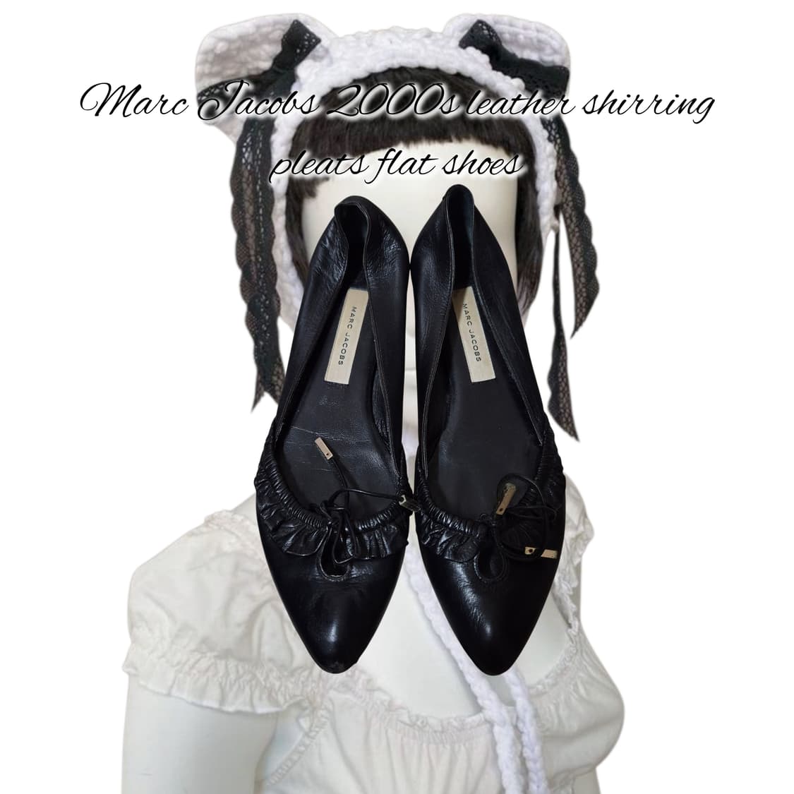 Marc Jacobs 2000s leather shirring flat 상품이미지1