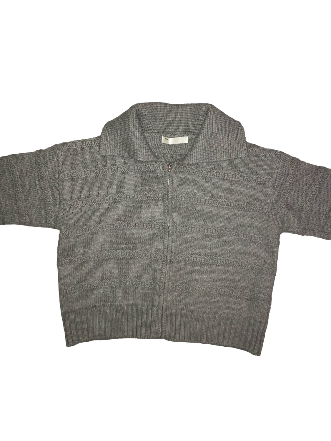 회색 니트 집업 상품이미지2