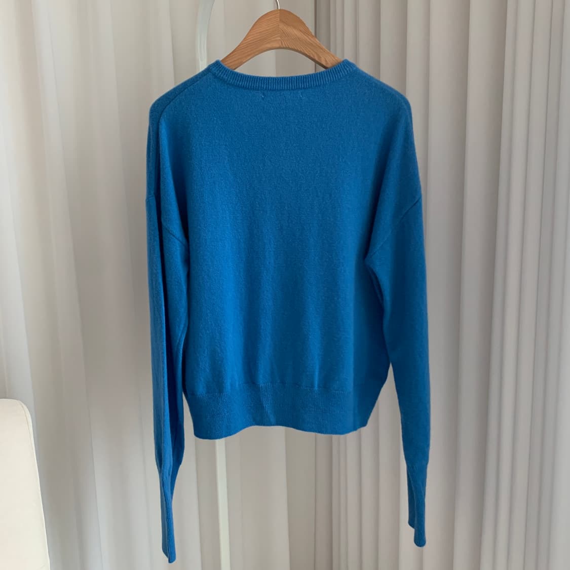 DRESS WELL 블루 캐시미어 파인울 가디건 상품이미지2