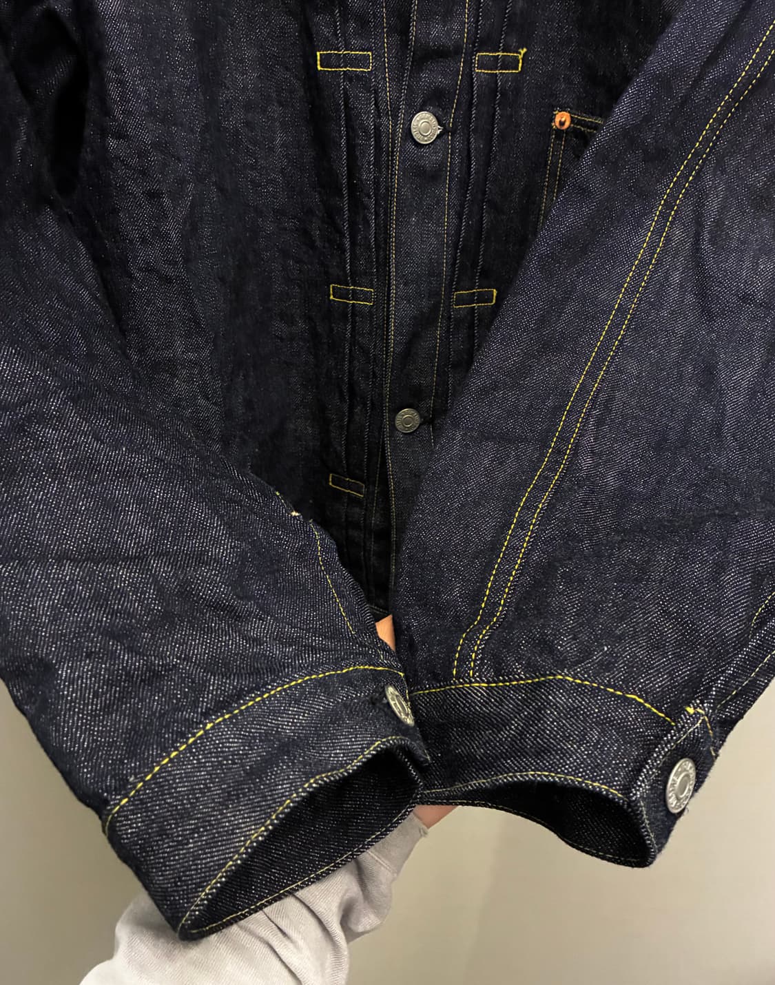 (44/105)1950s 리메인 클로딩 타입1 셀비지 데님자켓 트러커자켓 상품이미지5