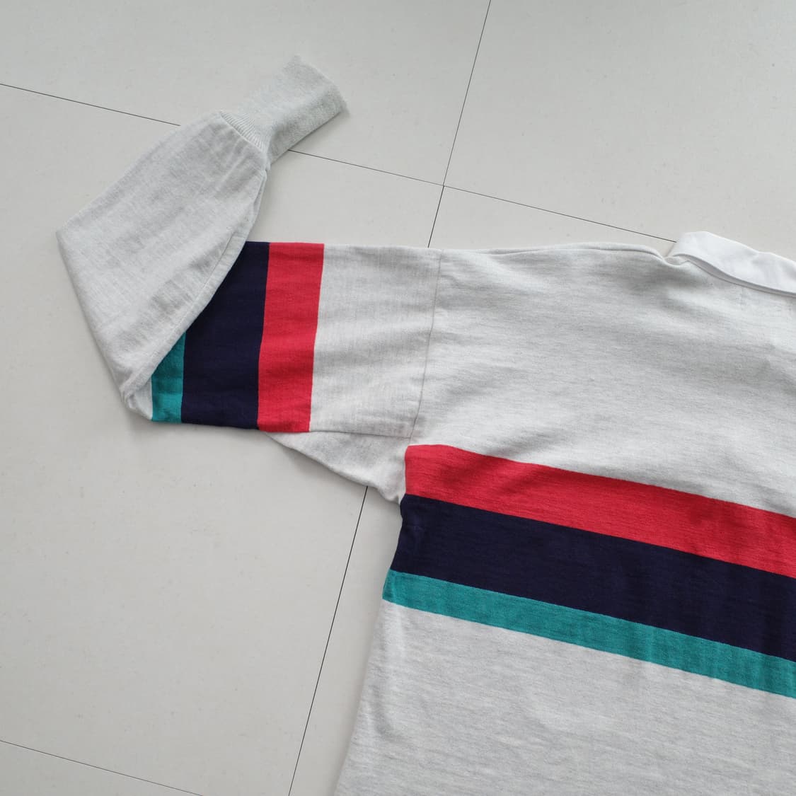 90s 빈티지 엘엘빈 MADE IN USA 럭비 셔츠 L 상품이미지8