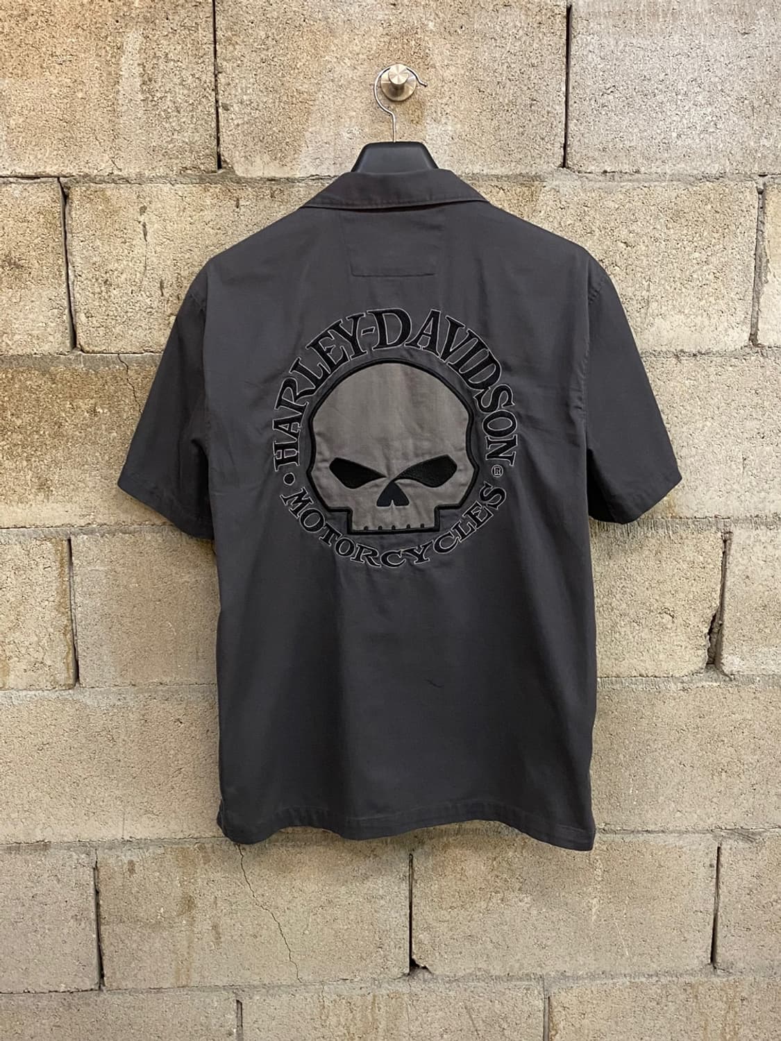 [S] Harley-Davidson Skull Half Shirt 상품이미지3