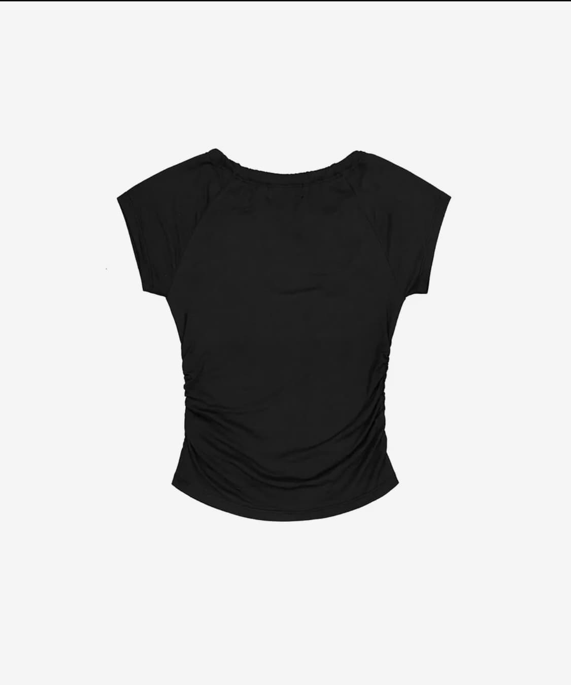 Eyeer Script Logo Tie Short Sleeve Top  상품이미지3