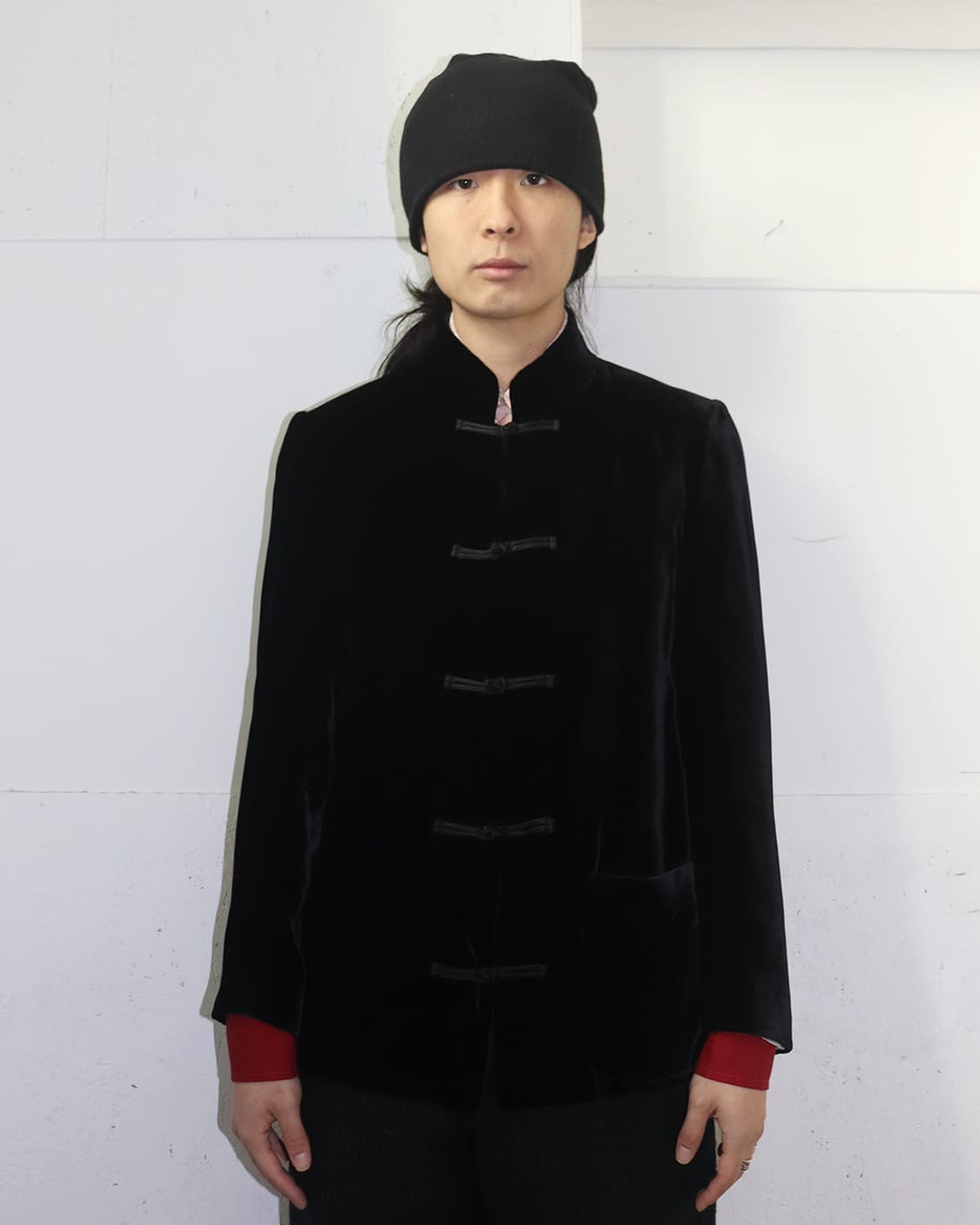 아르마니 콜레지오니 벨벳 쿵푸 자켓 상품이미지1