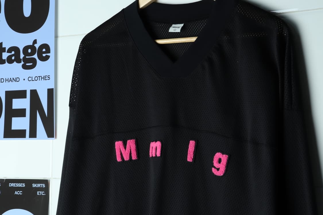 (L-2XL) 엠엠엘지 맨투맨 티셔츠 메쉬 오버핏 블록코어-H31101 상품이미지5