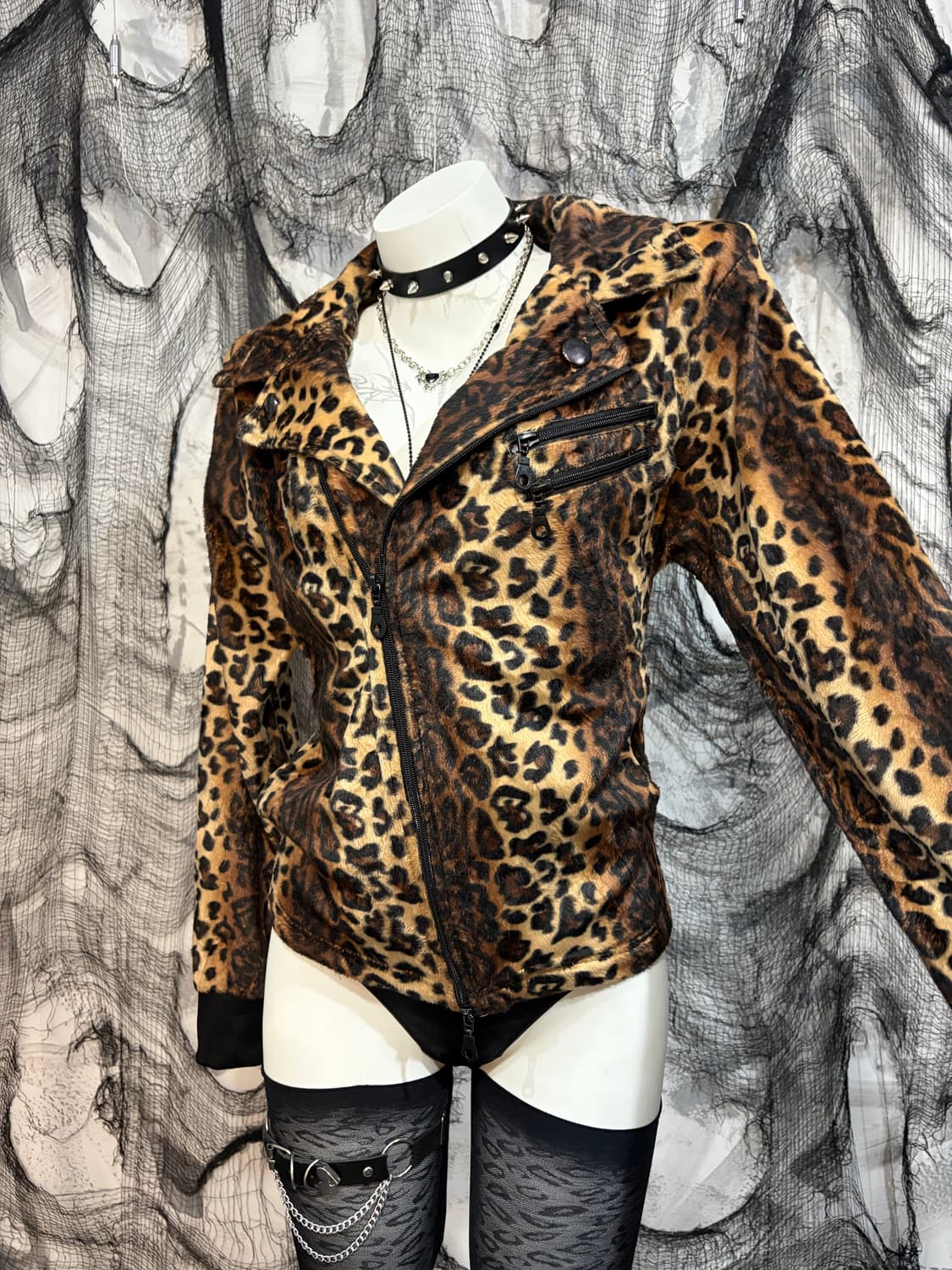 Y2K Leopard Rider Jacket 상품이미지8