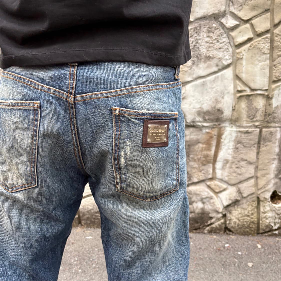 돌체앤가바나 00s 아카이브 16라인 레귤러 스트레이트 데님 상품이미지4