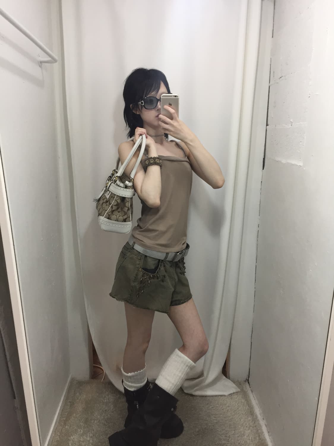 🤎 베이지 펑크 갸루 세트 🐈 헤 상품이미지1