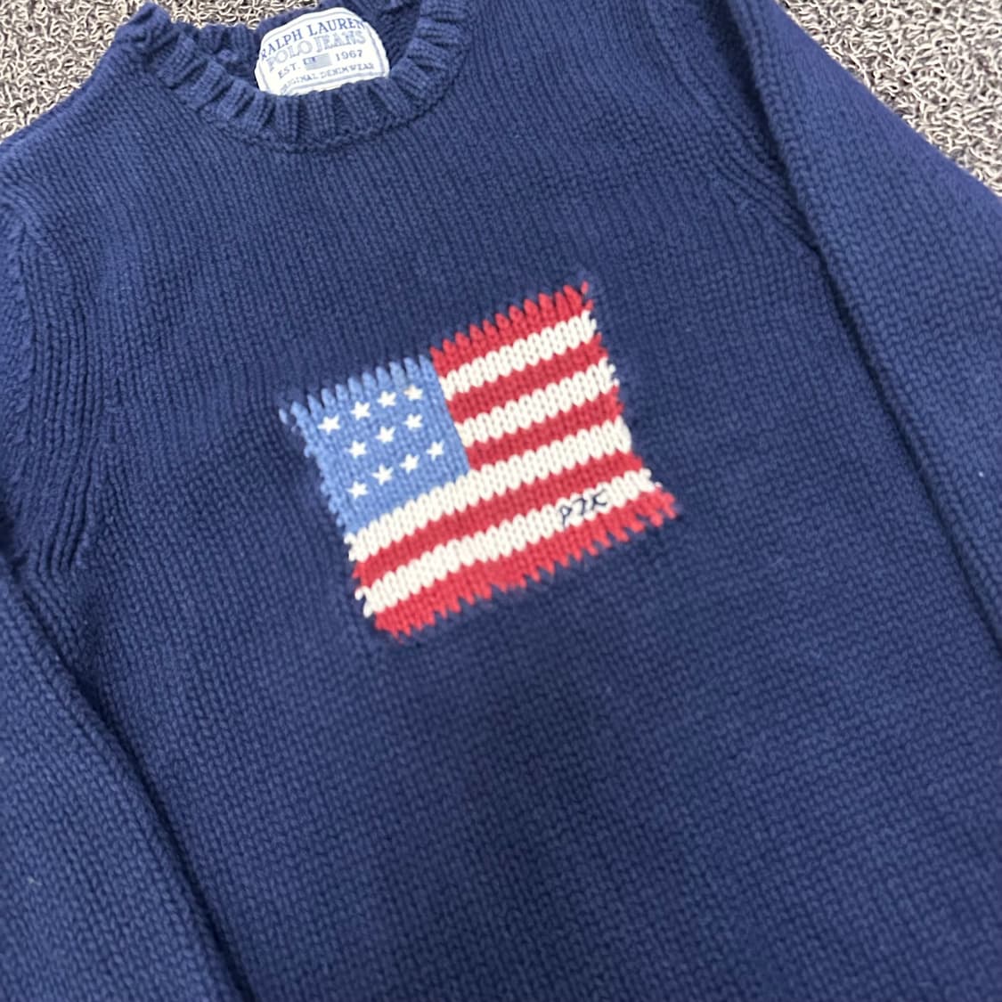 POLO 폴로 랄프로렌 진스 여성 꽈배기 니트 네이비 S 상품이미지2
