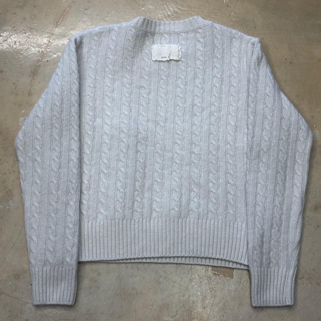 S 마뗑킴 여성용 울 캐시나일론 혼방 케이블 니트 상품이미지3