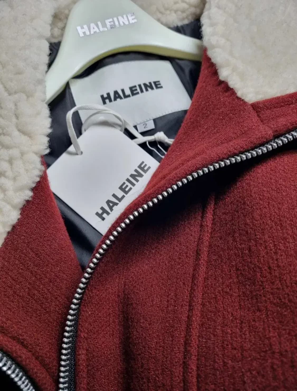 알렌느 쉐어링 크롭 자켓 상품이미지2