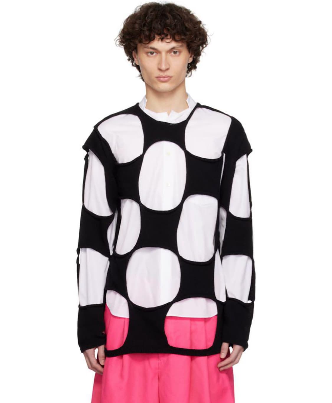 commdesgarcons homme plus 25ss 핑크 니트 M 상품이미지1