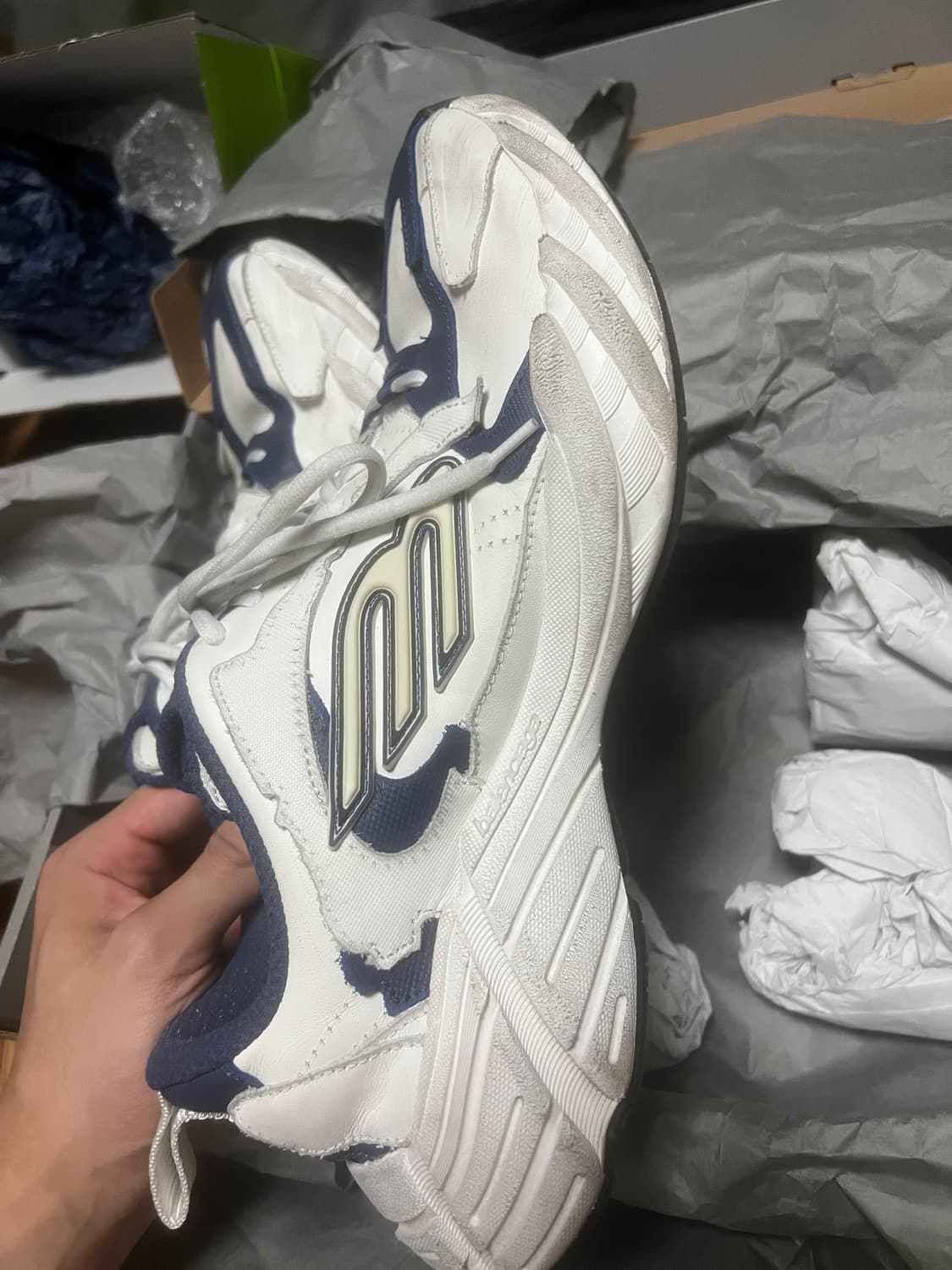 (급처) (43)발렌시아가 먼데이슈즈 네이비 상품이미지5