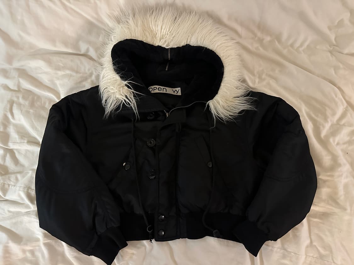 Open yy 폭스퍼 지퍼 후드 상품이미지1
