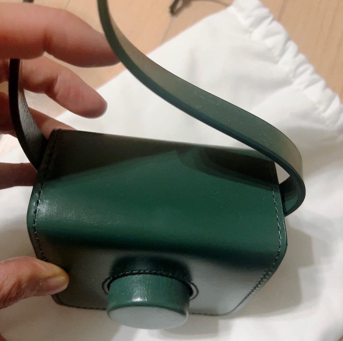 르메르 카메라백 미니 그린 상품이미지2