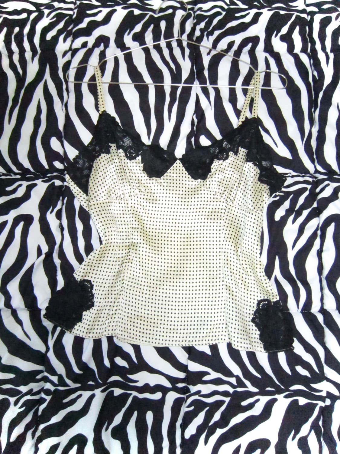 Gyaru Dots Lace Sleeveless 갸루 도트 레이스 나시 상품이미지3