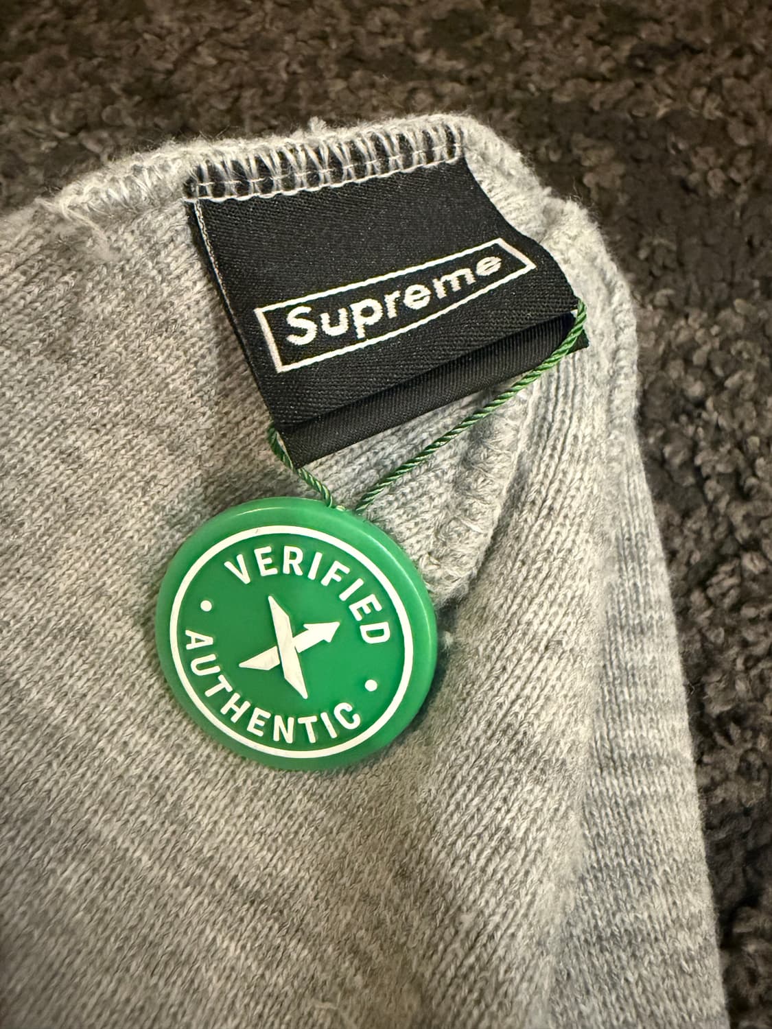 19FW슈프림 박스로고 비니 헤더 그레이 상품이미지3