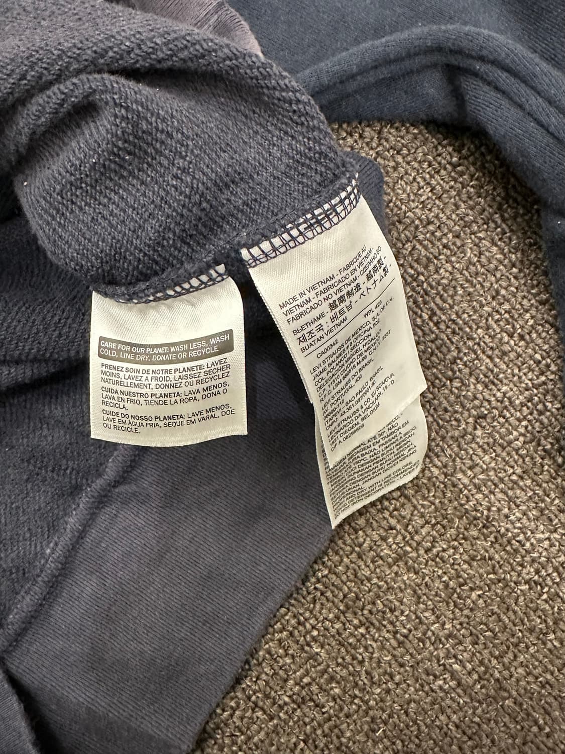 S)리바이스 빈티지 세리프 빅로고 네이비 스웻셔츠 상품이미지4