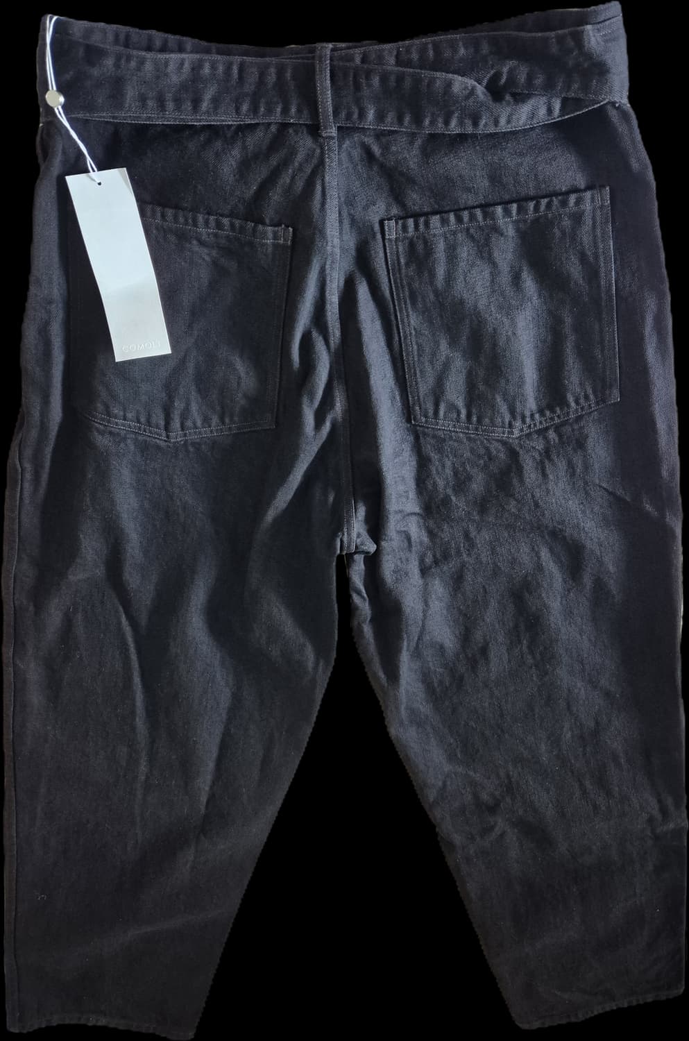 25AW Comoli 코모리 블랙 데님 벨티드 팬츠 새상품 입니다 상품이미지1