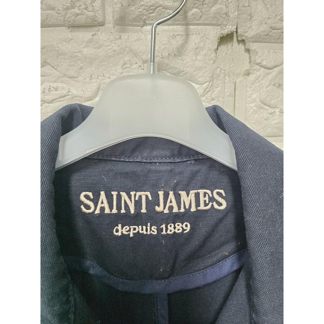 세인트제임스 네이비 코튼 워크 자켓 L fcb 상품이미지2