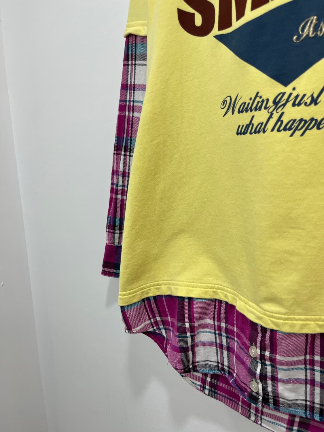 일본 빈티지 y2k 프린팅 셔츠 반팔 레이어드 티셔츠 상품이미지4