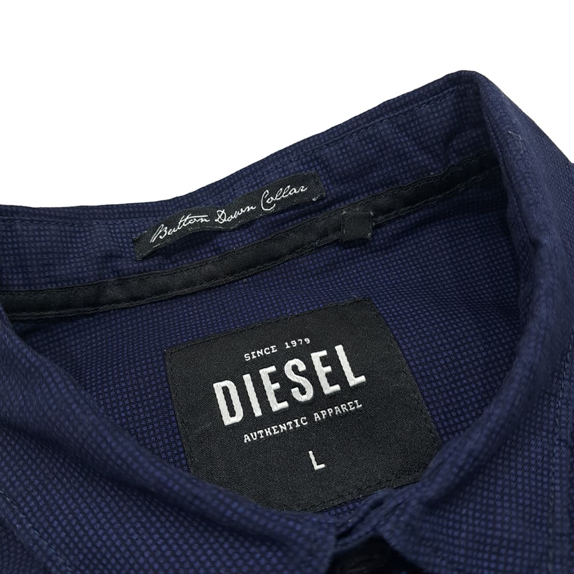 CN926 L 디젤 다크네이비 도트 긴팔 셔츠 남방 상품이미지4