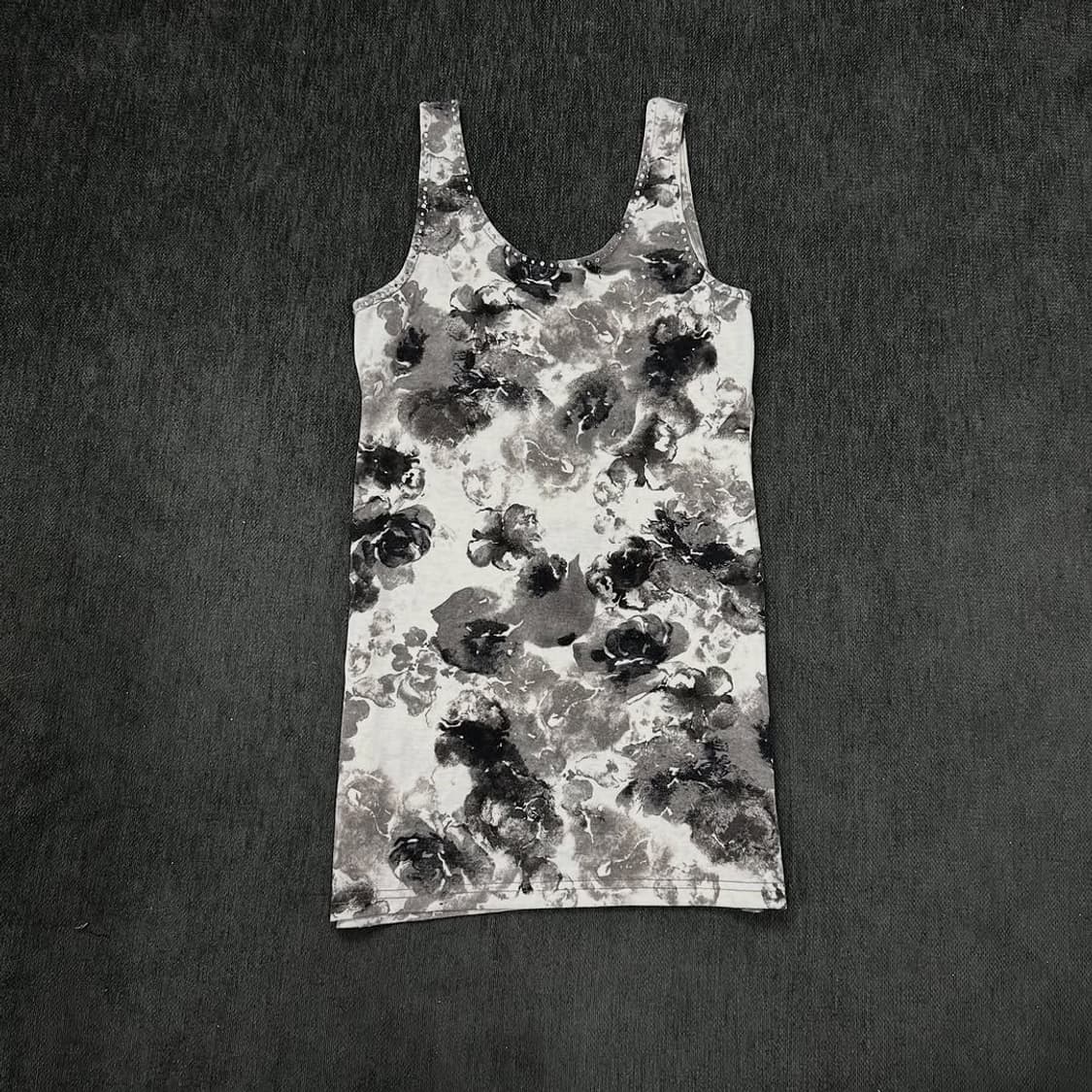 floral pattern cubic sleeveless 상품이미지2