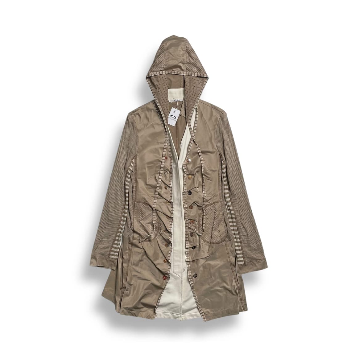 a-mar 멀티 패브릭 셔링 코트 (italy)   상품이미지1