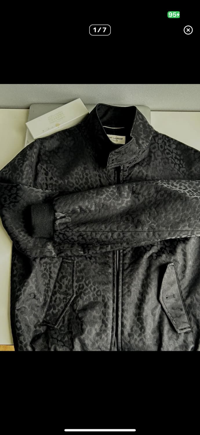 생로랑 레오파드 실크 자켓 46 상품이미지1