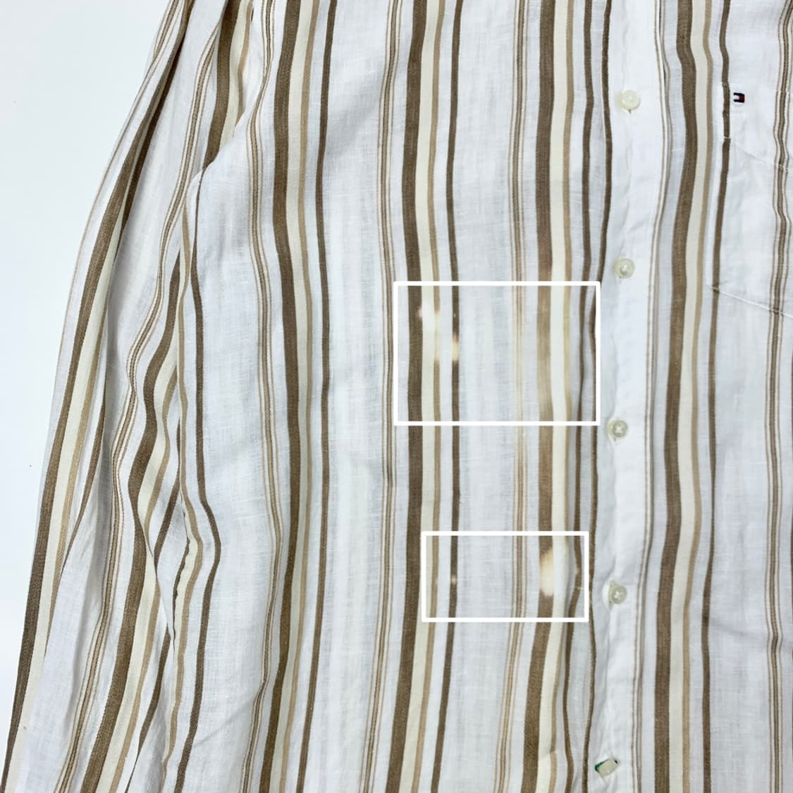 [M/정품] 타미힐피거 리넨 스트라이프 셔츠 상품이미지4