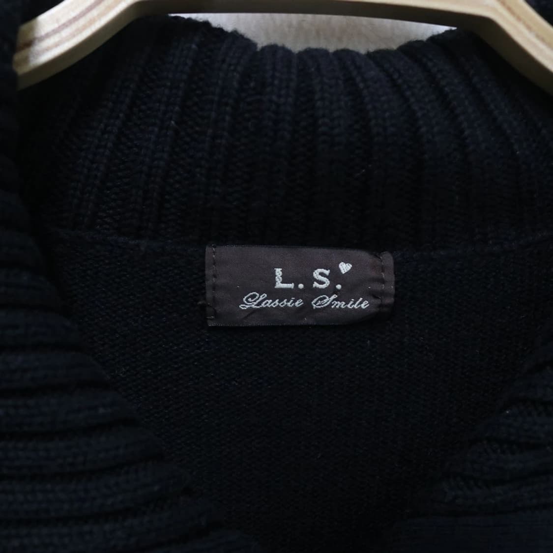 버클 포인트 니트 하이넥 집업 62326 상품이미지5