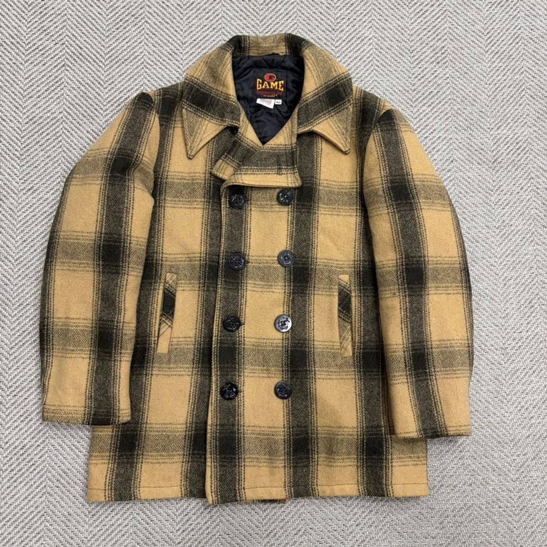 usa 체크 피코트 v1830 상품이미지1