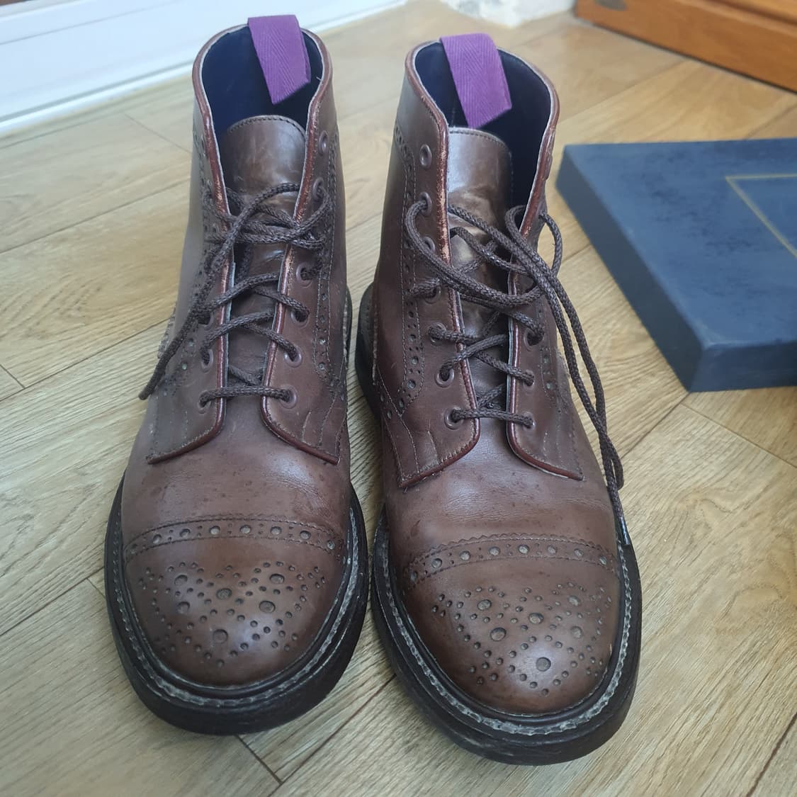 Tricker's 남성 브로그 부츠입니다 상품이미지3