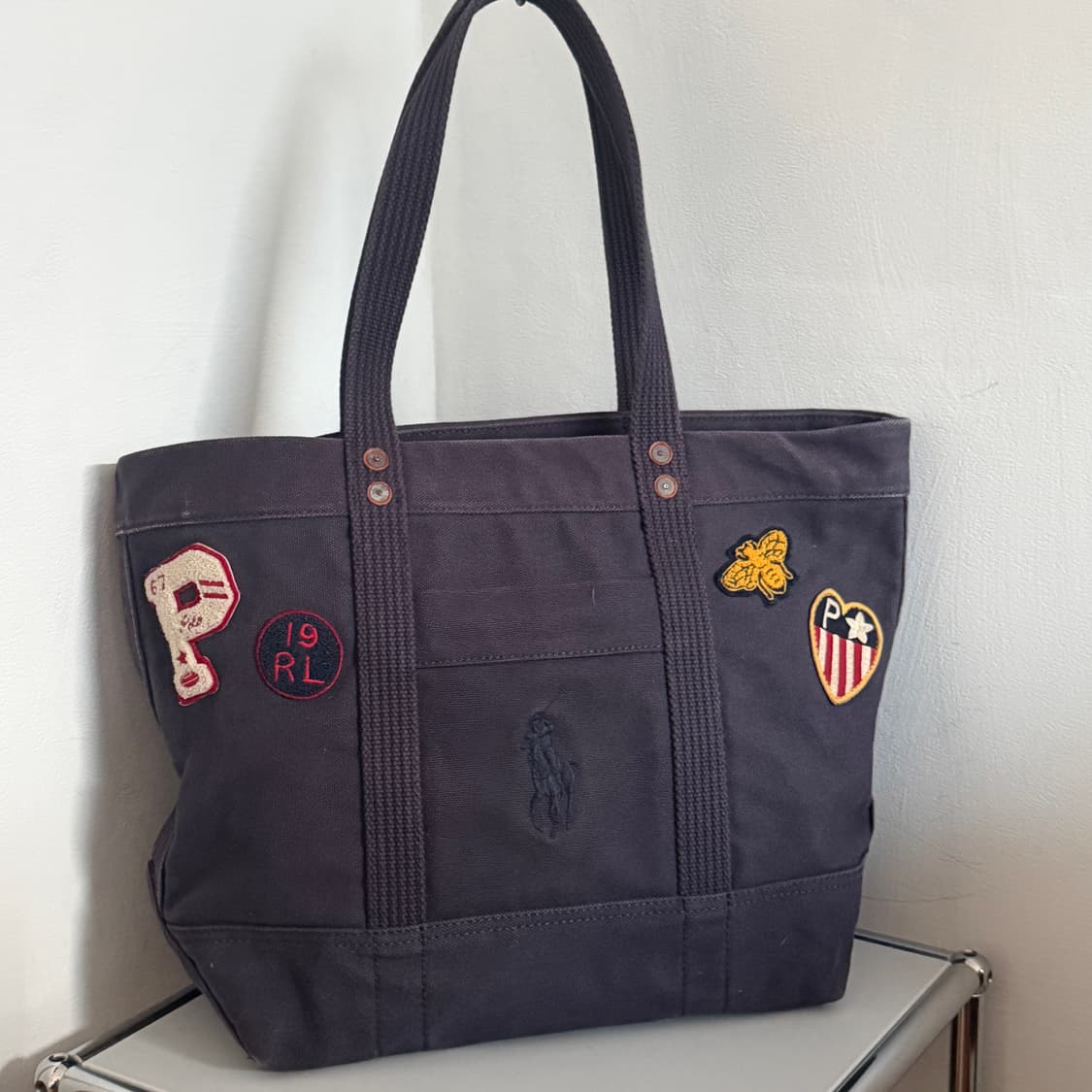 Polo patchwork Canvas bag Big Pony 상품이미지1