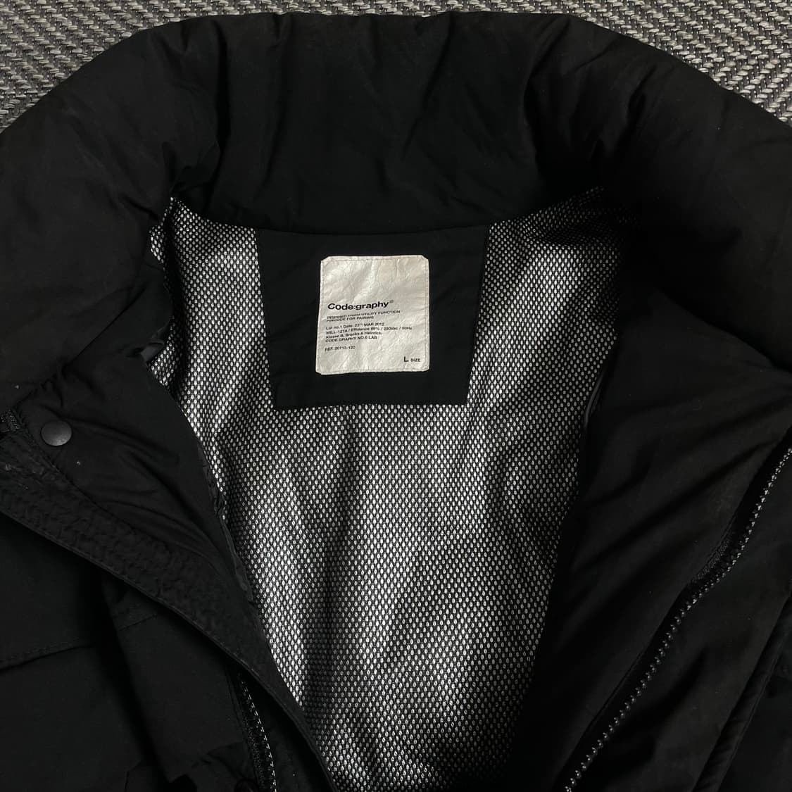 코드그라피 미니멀 푸퍼 숏 패딩 블랙o 4872 상품이미지7