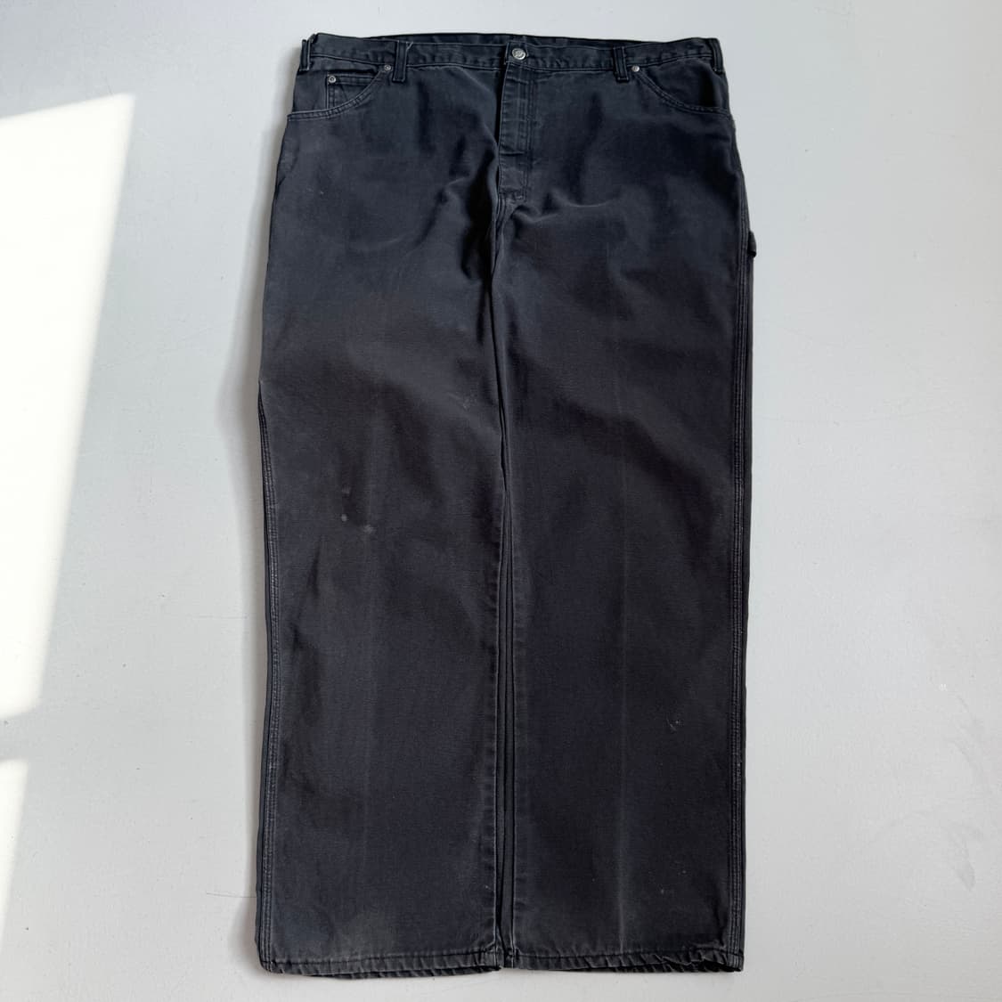 디키즈 OG 덕캔버스 카펜터 와이드 워크팬츠 블랙 상품이미지2