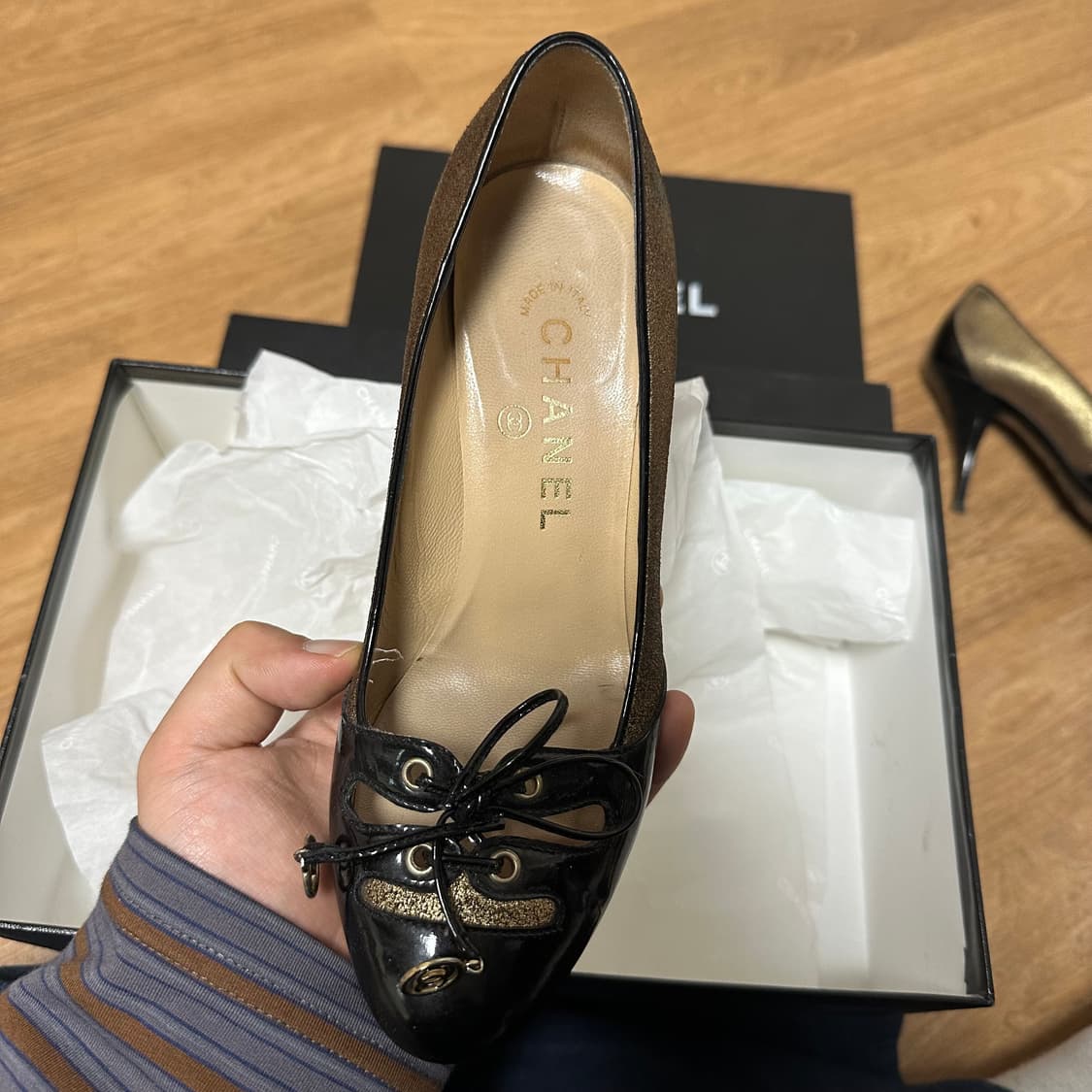 샤넬 로고 컬랙션 힐 35 박스 풀 상품이미지2