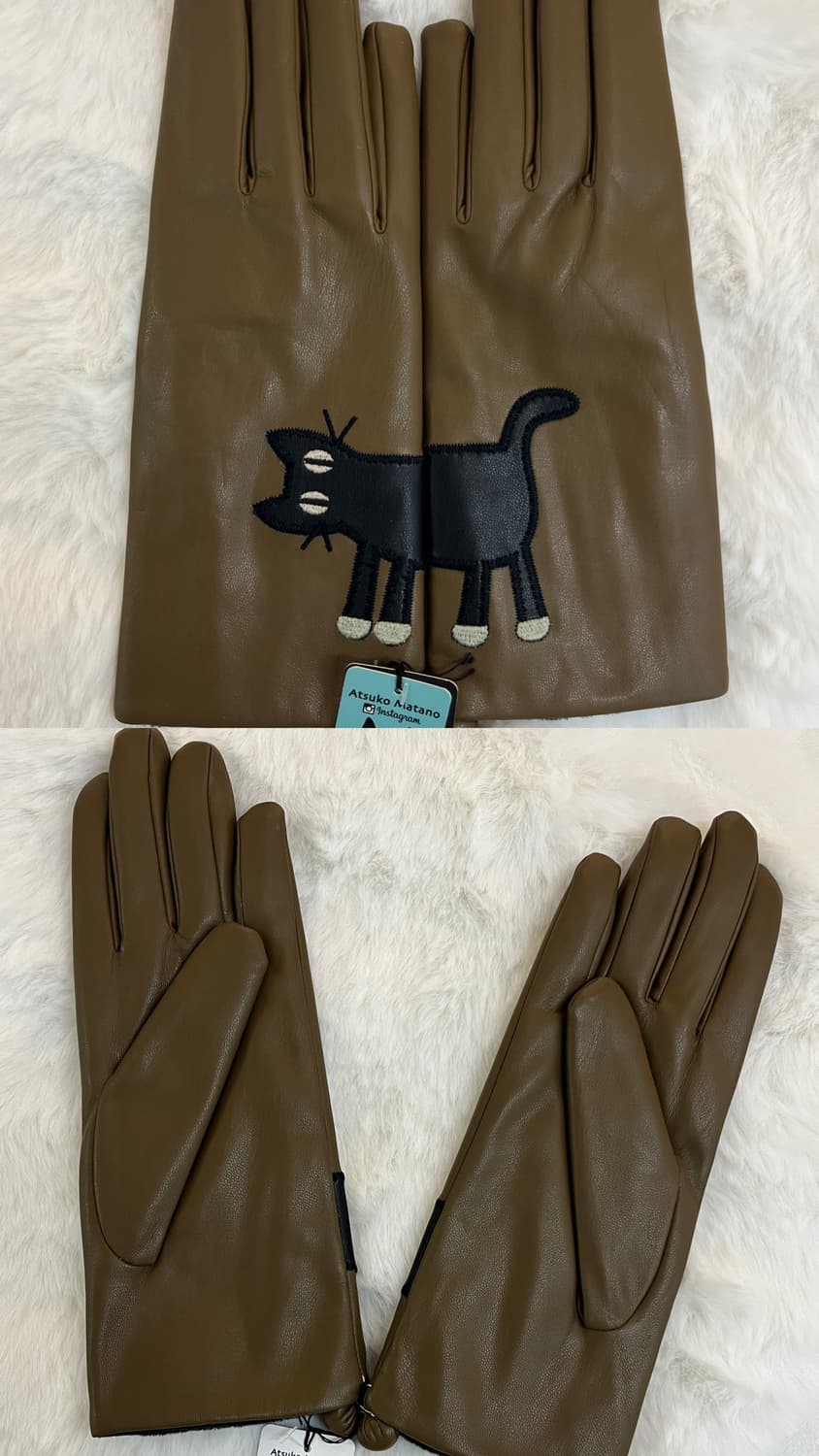 🐈‍⬛ Atsuko Matano 가죽 장갑 상품이미지4