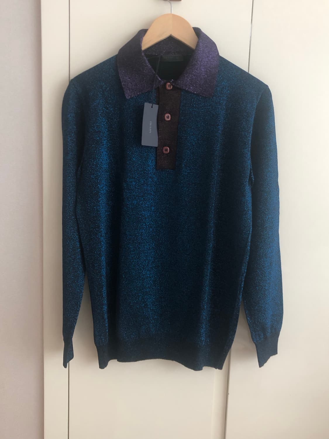 프라다 LUREX 폴로 PK 셔츠 상품이미지1
