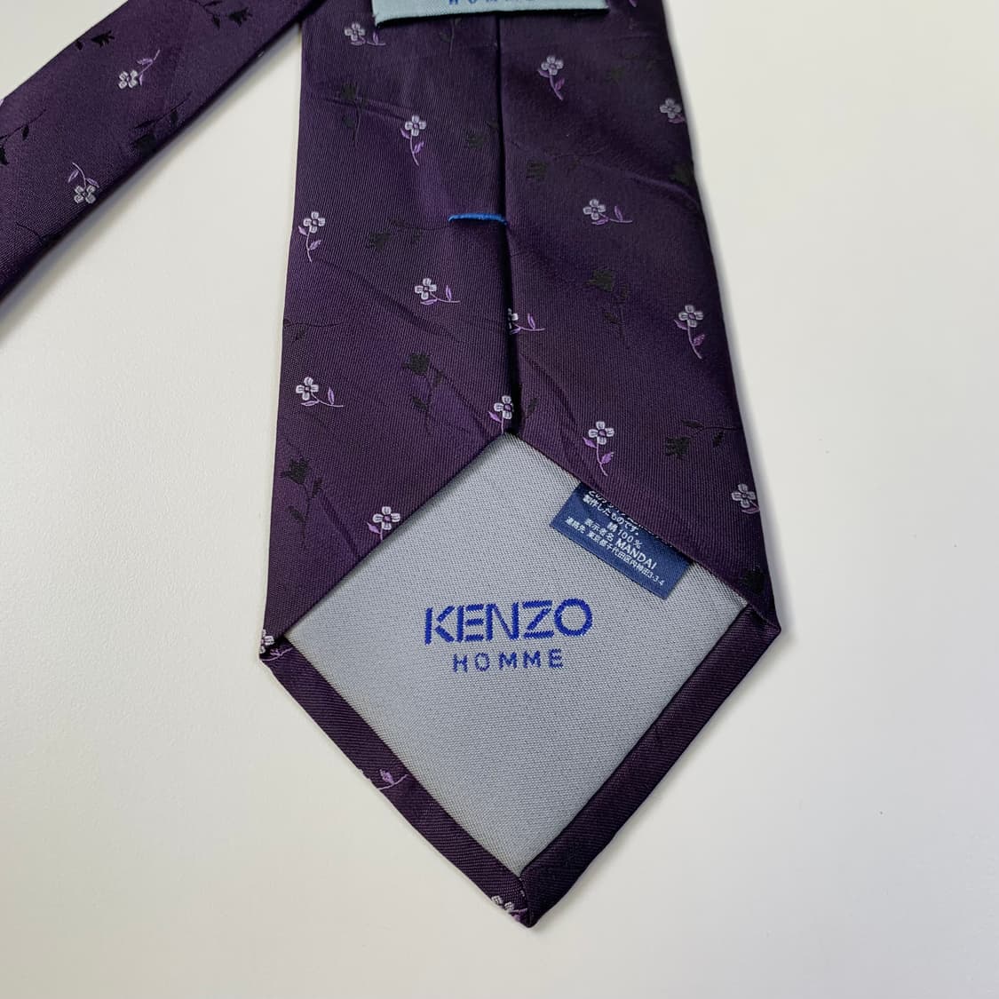 겐조(KENZO) 플라워 퍼플컬러 명품넥타이 100실크 A+등급 최상급 상품이미지6