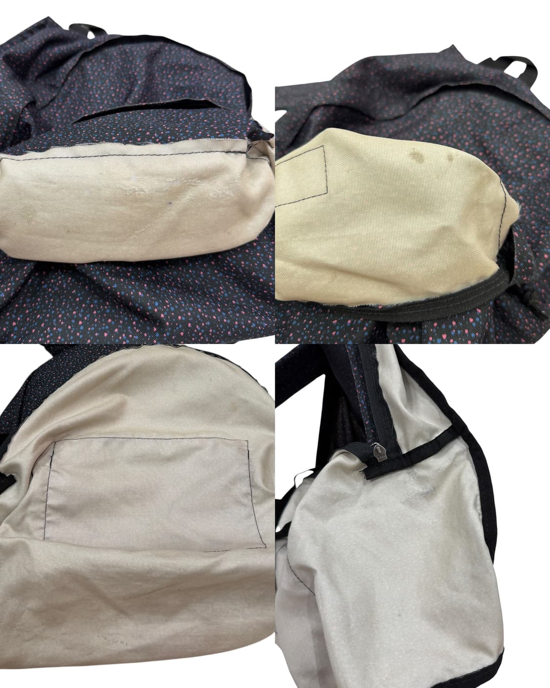 이스트팩 빈티지 도트 페인팅 패턴 백팩 가방 상품이미지7