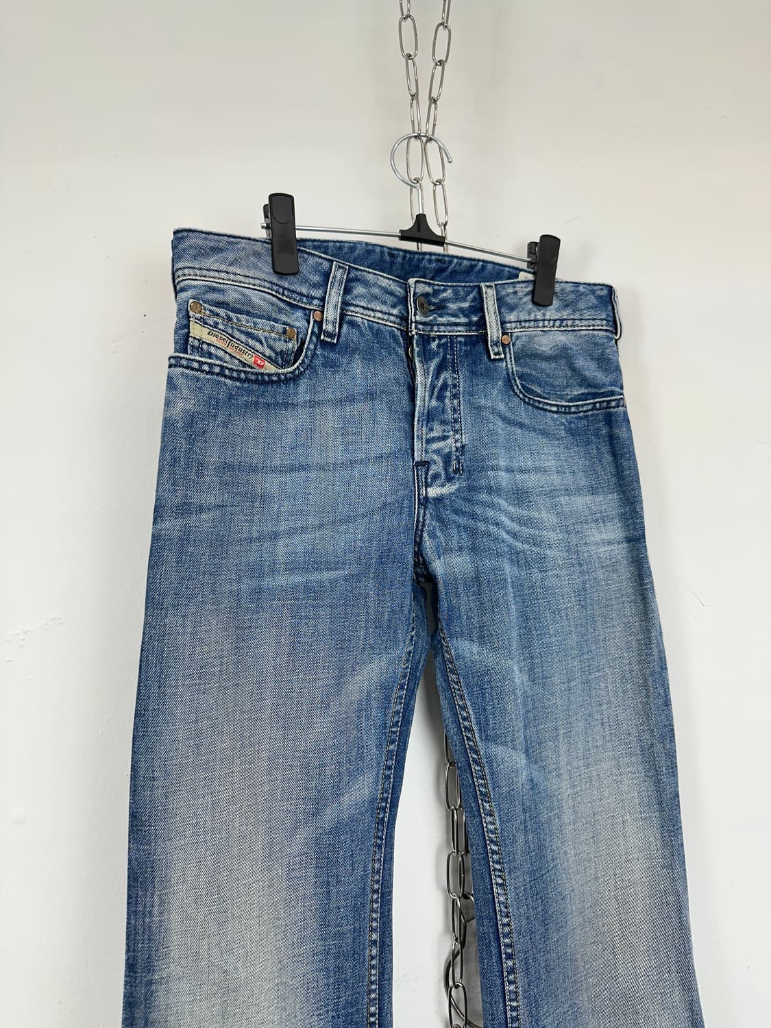 Diesel Distressed Indigo Bootcut Denim 상품이미지6